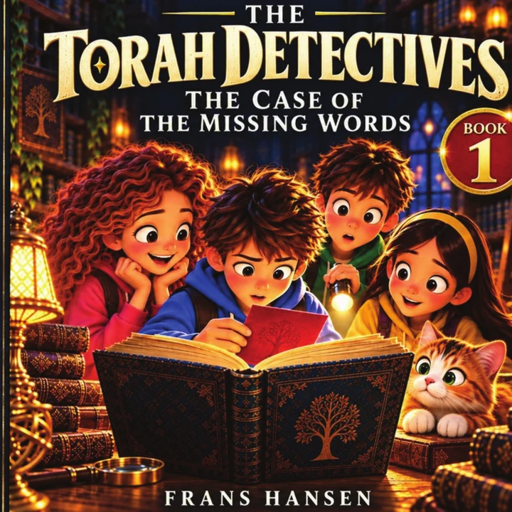 Frans Hansen著 The Torah Detectives: The Case of the Missing Words 第1巻の表紙