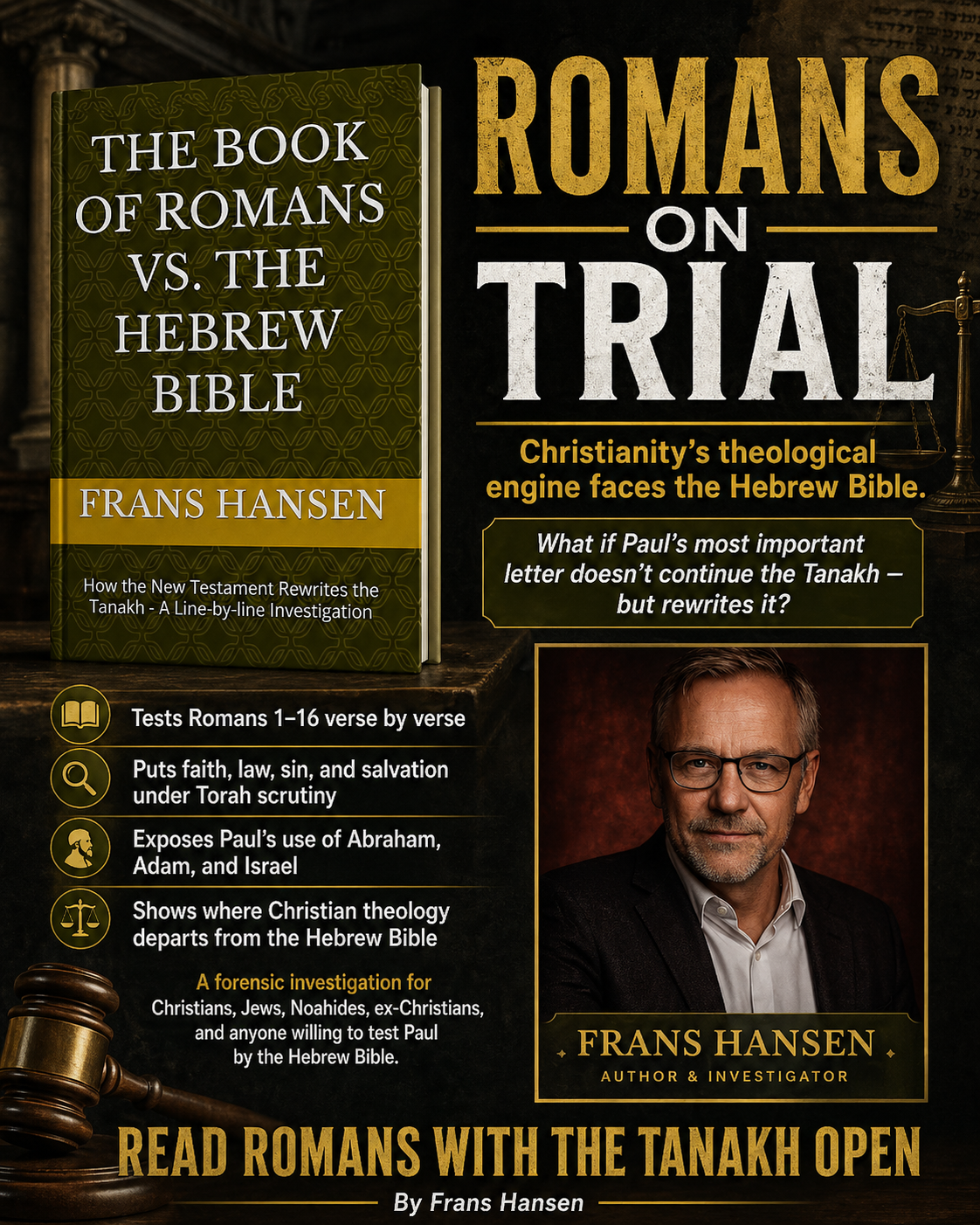 Visual sales pitch for THE BOOK OF ROMANS VS. THE HEBREW BIBLE